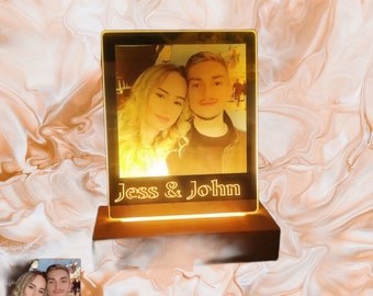 Personalized Night Light with Custom Photo, LED Lamp for Bedroom, Customizable Gift, Romantic Gift, Anniversary Gift