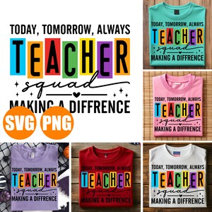 Design SVG do Teacher Squad: Clip Art colorido de volta às aulas (uso comercial)