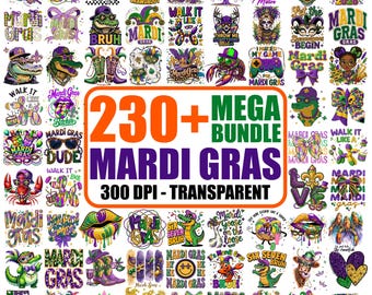 230+ Mardi Gras png Mega Bundle, Mardi Gras Clipart, Fat Tuesday png, Crawfish Mask Bow png, Mardi Gras 2026, Mardi Gras sublimation