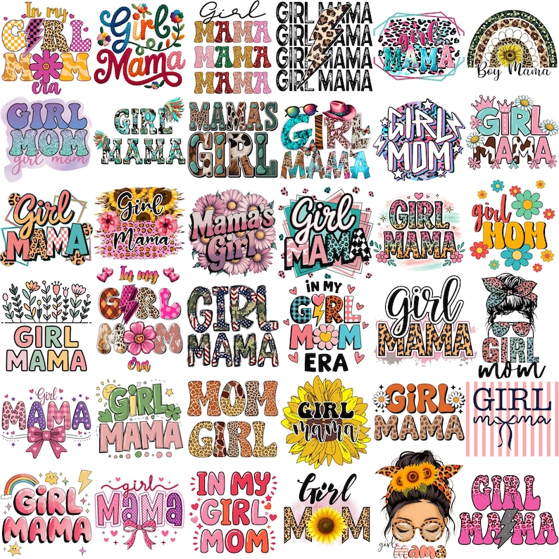 Paquete gigante de imágenes PNG de madres de niños y niñas, diseños de maternidad (más de 590 archivos) imagen 4