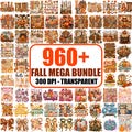 960+ Fall Autumn PNG Bundle, Cozy Season, Pumpkin Designs (Digital Download) product logo