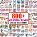 800+ Nurse PNG Mega Bundle, Stethoscope Bow Clipart, Seasonal Designs (Digital Download) product logo