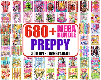 Más de 680 megapacks PNG de estilo preppy, diseñador de verano preppy