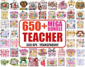 650+ Teacher png Mega Bundle,Teacher Life,School Clipart (Digital Download)