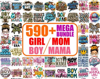 Paquete gigante de imágenes PNG de madres de niños y niñas, diseños de maternidad (más de 590 archivos)