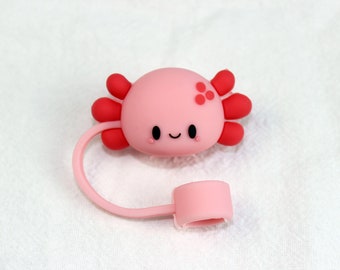 Tapones para pajitas con forma de cangrejo rosa - Tapones para pajitas de 10 mm - Tapones para pajitas de juguete para bebidas