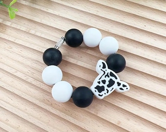 Colgante con asa de cuentas de vaca del oeste / Colgantes con asa de vaca de Stanley / Accesorios para vasos Stanley