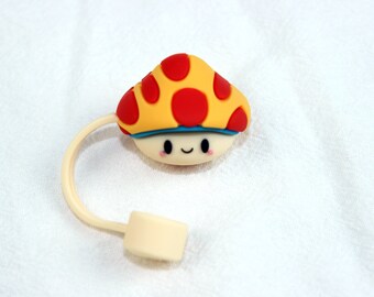 Mushroom Straw Toppers - 10mm Straw Caps - Toy Beverage Straw Toppers