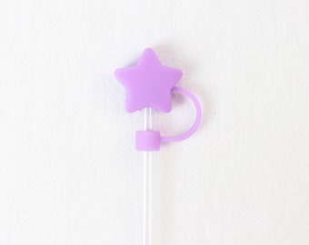 Purple Star Straw Toppers - 8mm Straw Toppers - Weather Series Straw Toppers
