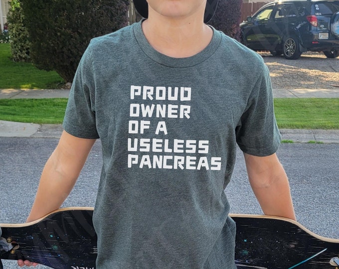 Type 1 Diabetes Youth Shirt: Funny Diabetes Awareness Kids Tee