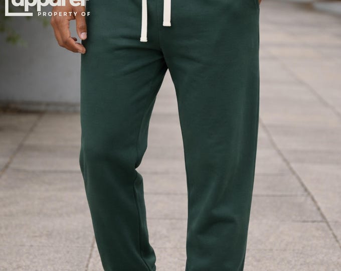 Essential Heavyweight Cotton Sweatpants, Blank sweats, soft cozy joggers, drawstring unisex sweatpants