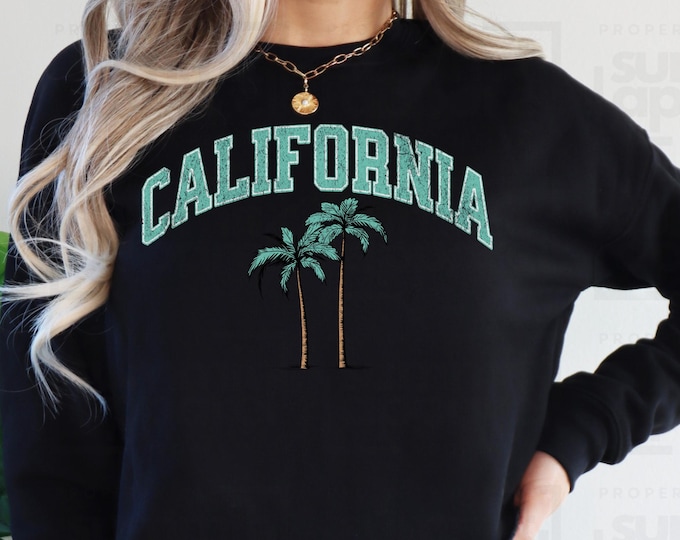 California Cropped Sweatshirt: Women's Cali Girl Style