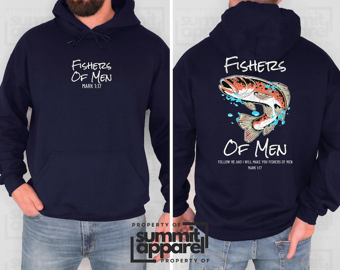 Fishers of Men Hoodie, Christian Gift for Men