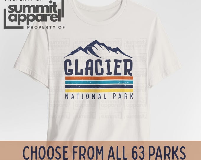 National Park Shirt, Retro National Parks Tee, Vintage Park T Shirt, Nature Graphic Shirt, Hiking Gift, Outdoor Adventure Tee