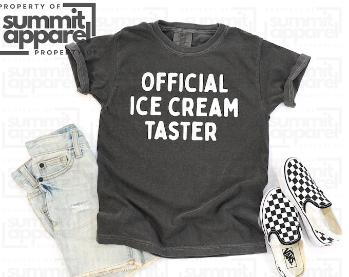 Kids Ice Cream Tester Shirt, Comfort Colors Youth Tee