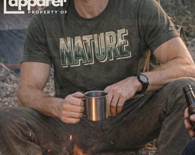 Nature Graphic T-Shirt, Lightweight Unisex Fit