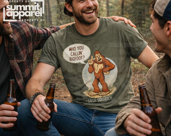 Funny Sasquatch tshirt for men and women, Bigfoot shirt, outdoorsy shirt for hiking, camping tshirt for trip, funny Bigfoot tee