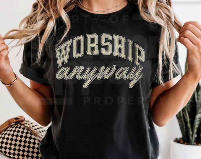 Faith Based Comfort Colors Tee: Christian Worship Shirt