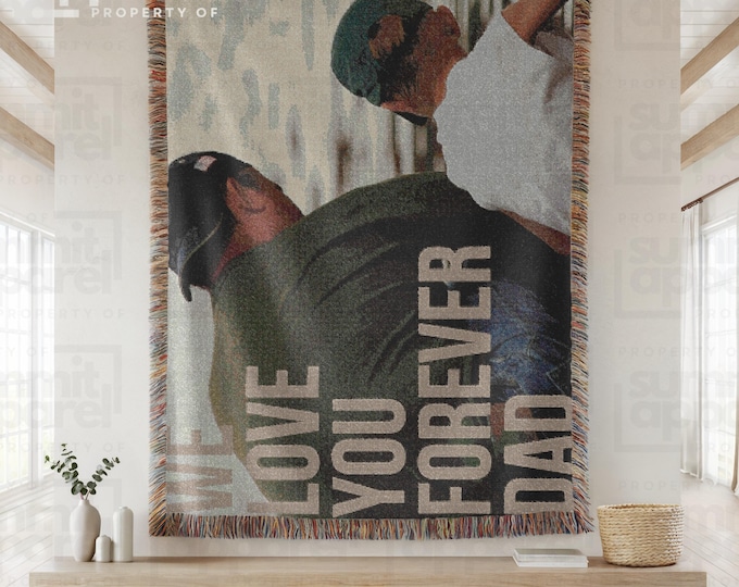 Personalized Photo Woven Blanket, Unique Keepsake Gift