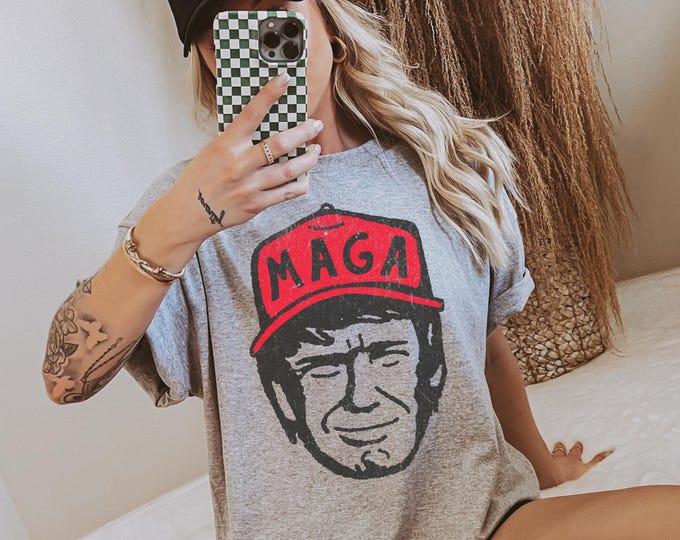 Trump MAGA T-shirt: Unisex Gildan Cotton Republican Tee