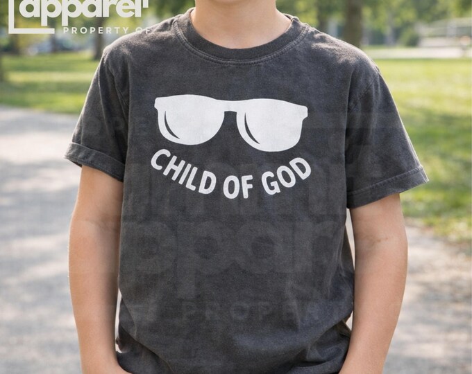Child of God Youth Tee, Comfort Colors Christian Shirt