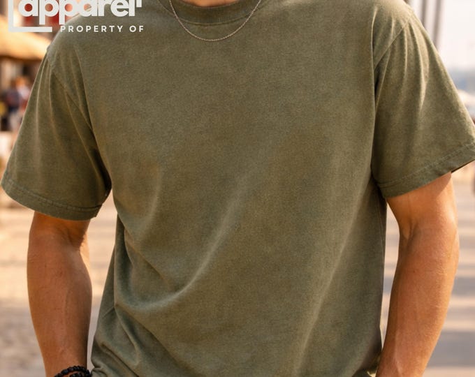 Vintage Washed Cotton Tshirt, Distressed Grunge Style Shirt, High Quality Blank Shirts, High End Apparel