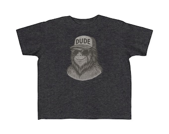 Dude bigfoot toddler tee