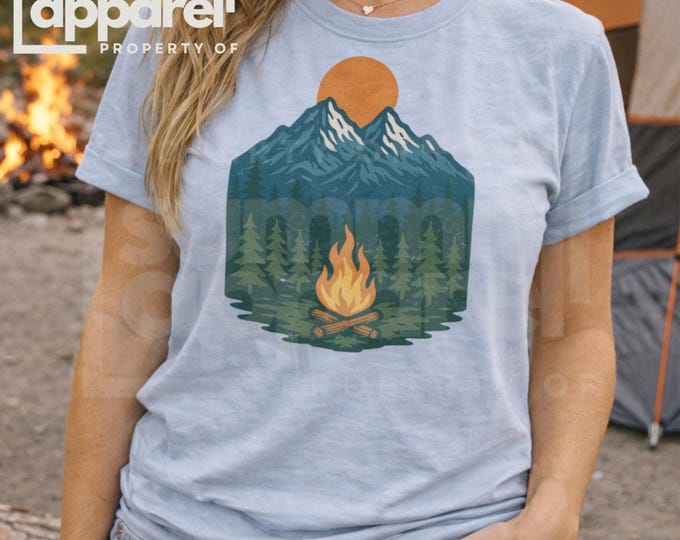 Nature Graphic T-Shirt, Lightweight Hiking Tee