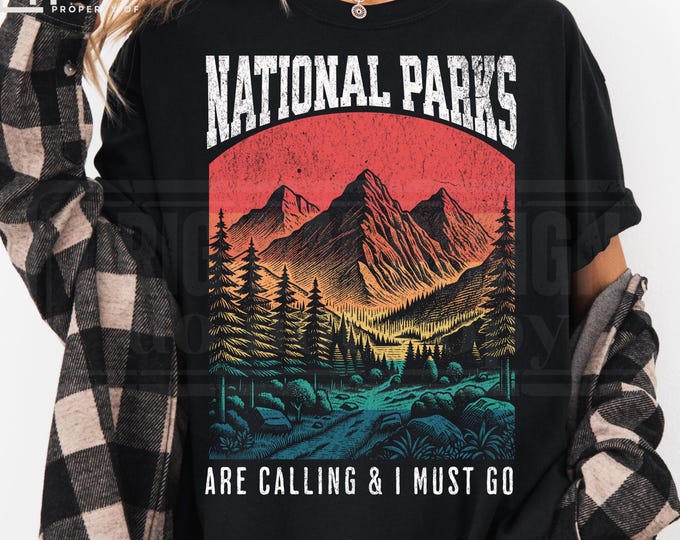 National Parks Vintage Mountain shirt National Parks are Calling Gift for Outdoor Lover shirt for Travel National Parks Retro Parks Hoodie