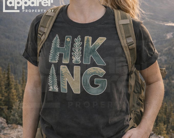 Nature Hiking Graphic Tee, Unisex Soft Cotton Shirt
