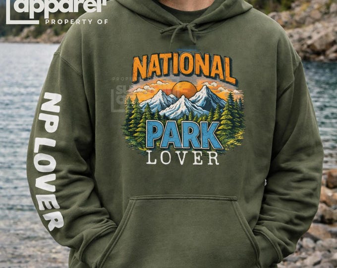 National Park Hoodie, Outdoor Apparel, Gift for National Park Lover, NP hoodie, retro NP Hoodie
