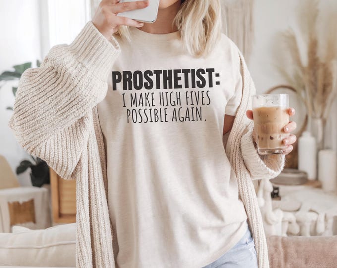 Funny Amputee Humor Tee: Prosthetic Pride - Bella + Canvas 3001