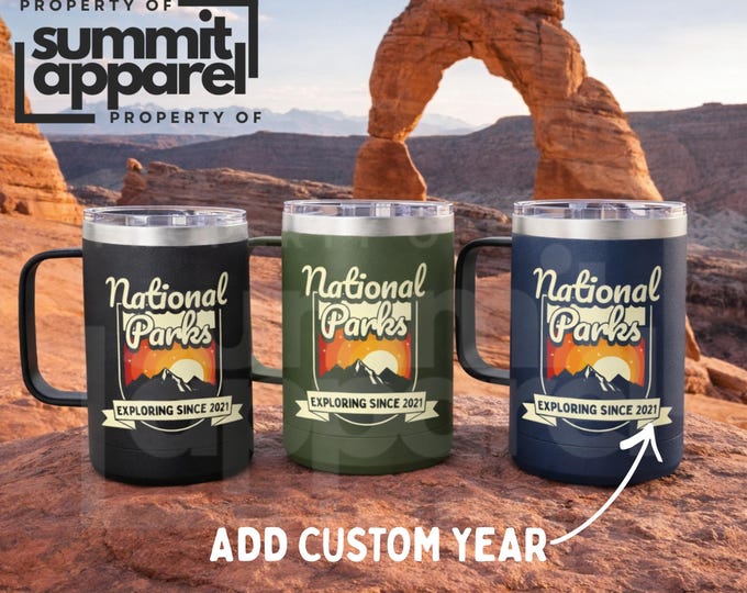 Personalized National Park Travel Mug | 15oz Tumbler