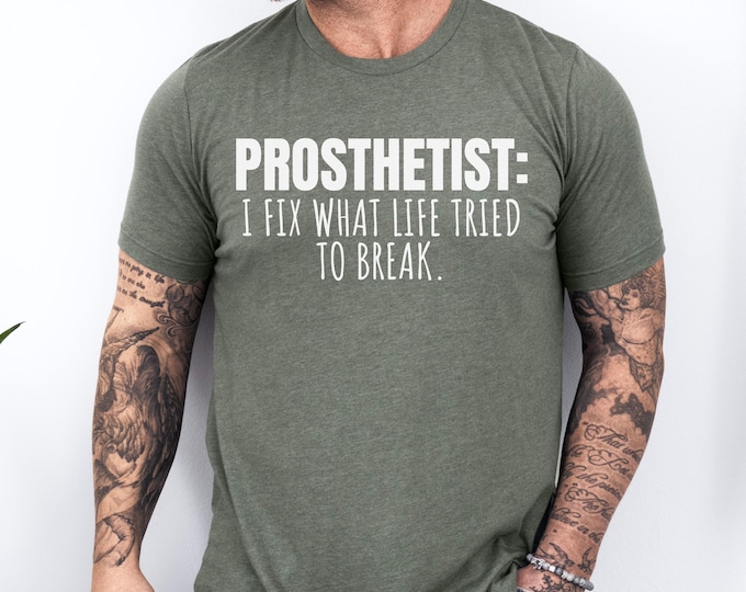 Funny Amputee Shirt: Prosthetic Pride Tee - Bella + Canvas 3001