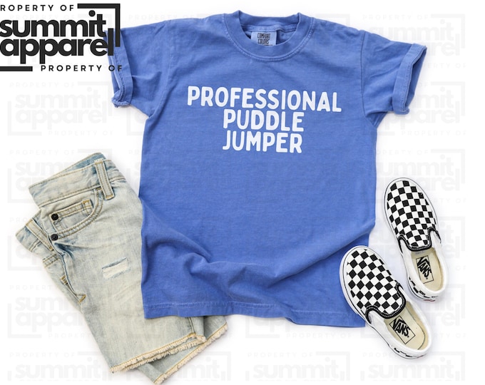 Puddle Jumper Shirt for Kids, Comfort Colors Youth Tee