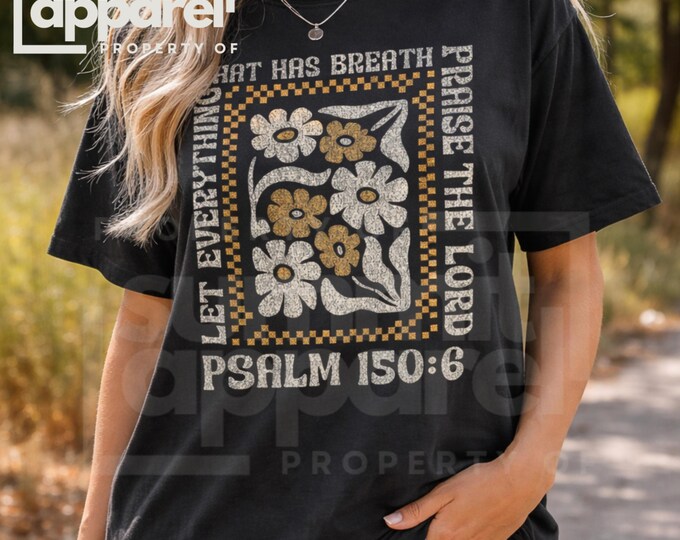 Comfort Colors Christian Tee: Floral Jesus Shirt, Inspirational Gift
