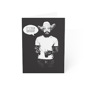 Funny Post Malone Birthday Card: Greeting Card for Posty Fans