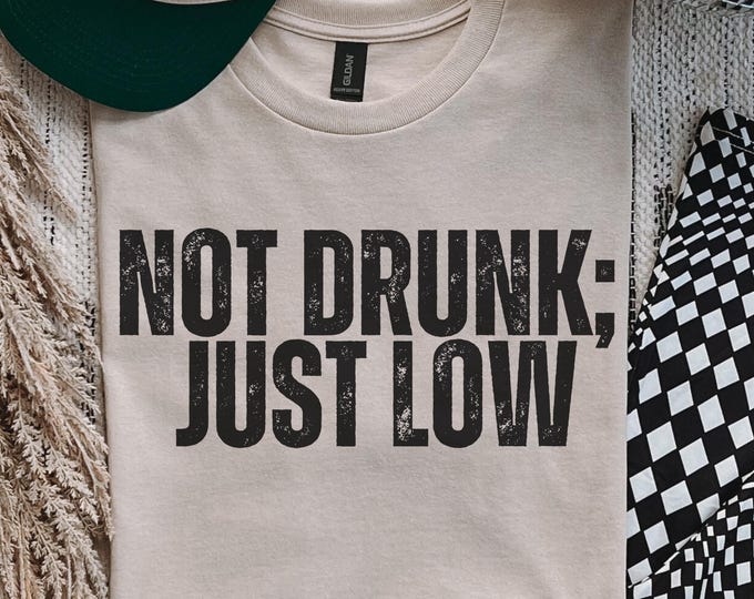 Funny Diabetic T-Shirt: Not Drunk, Just Low - Type One Diabetes