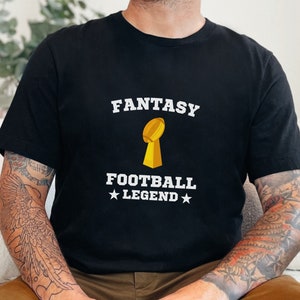 Fantasy Football Legend T-shirt, Sports Shirt Men, Mens T Shirt, Fantasy Football TShirt, Sports Tees, Funny Men&#39;s Gifts, Football Lovers
