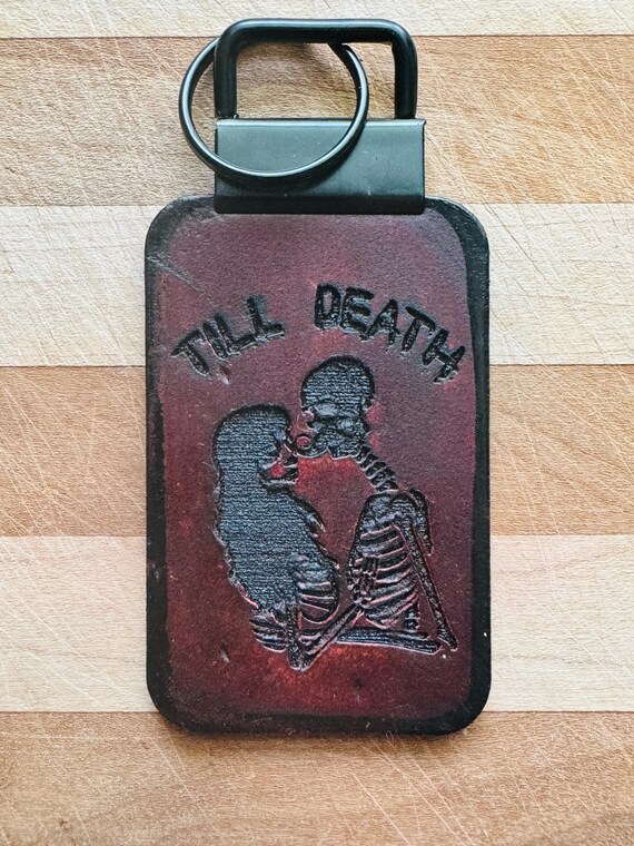 Keychain - Rectangle - 1776 - Leather Keychain - Rectangle - 1776 - Leather