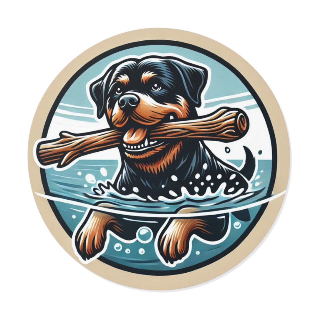 Rottweiler Dog Vinyl Sticker: Pet Lover Decal - Etsy