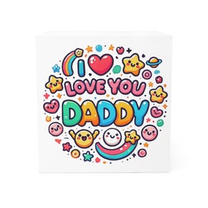 Bloc-notes papa coloré de 700 pages, joli cadeau pour la fête des pères, papeterie papa je t'aime, décoration de bureau amusante, bloc-notes
