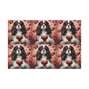 Cavalier King Charles Spaniel Gift Wrap: Dog Lover&#39;s Wrapping Paper