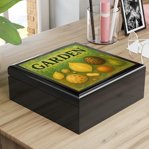 Scatola porta semi a tema giardino, regalo per amanti della natura, organizer per la casa, contenitore per giardino, regalo di compleanno, regalo per la festa della mamma, regalo per amanti del giardino