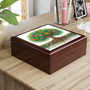 Colorful Tree Jewelry Box - Perfect Gift for Nature Lovers, Home Decor, Anniversary, Birthday, and Special Occasions