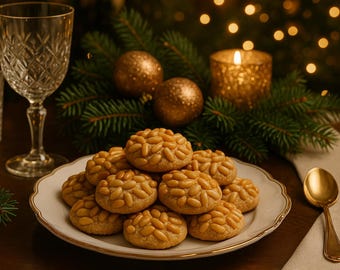 Pignoli Cookie Recipe, Italian Cookie Recipe, Cookie Recipe, Baked Goods Recipe, Christmas Cookie Recipe