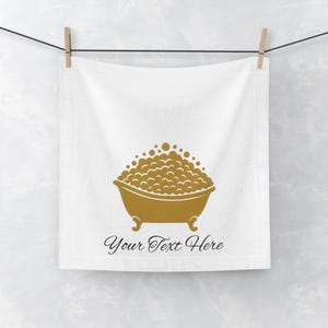 Personalized Face Towel Custom Bath Towel Bathroom Decor Gift Luxury Home Essentials Self-Care Gift