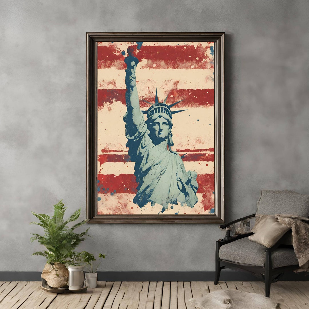 Statue of Liberty Art Print / Digital Prints Wall Art / Instant ... - Statue Of Liberty Print