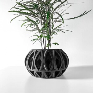 Cache-pot Ando - Jardinière moderne avec support et plateau