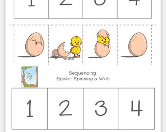 Daily Life Story Sequencing Activities for Kids - 15 Educational Stories for Teaching Sequencing Skills/ Story Sequencing Cards